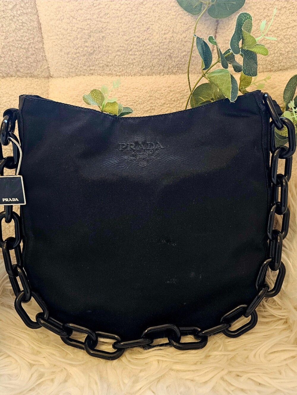 Prada Tessuto Nylon Shoulder Bag: Preowned